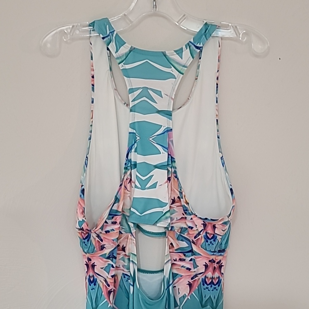 Birds of Paradise Bodycon Cut Out Dress Size M - Picture 5 of 6